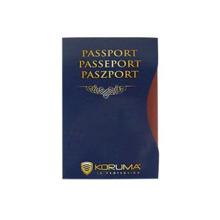 KORUMA Obal na cestovní pas 26B (Bezpečnostní obal na dokumenty, modrý)