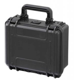 MAX Plastový kufr, 258x243xH 117,5mm, IP 67, barva černá - MAX235H105S