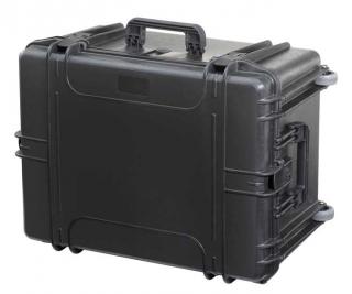 MAX Plastový kufr, 687x528xH 366 mm, IP 67, barva černá -MAX620H340S