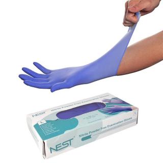 NEST Jednorázové nitrilové rukavice nepudrované 100ks  velikost L ( )