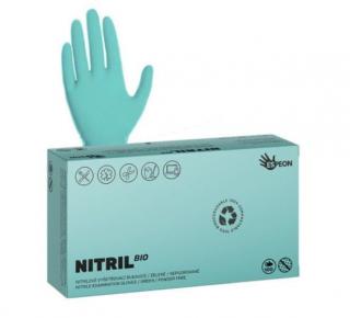Nitrilové rukavice NITRIL BIO 100 ks nepudrované zelené velikost XS