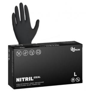 Nitrilové rukavice NITRIL IDEAL 100 ks nepudrované černé velikost L ( Nitril Black L)