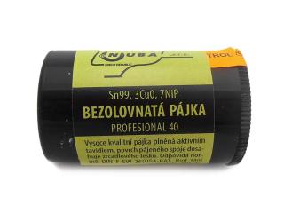 Pájecí cín Sn99, 3Cu0, 7NiP - 40g, P3/40N