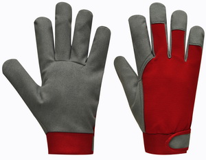 Pracovní rukavice UNI FIT ECO velikost 9, červené - blistr, 709332