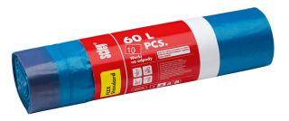 SCLEY Pytle LDPE na odpad FLEX STANDARD 60L/10ks 0,025mm 25 µm zatahovací (Pytle do odpadkových košů 60L/10ks)