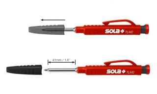 SOLA - TLM2 SET - značkovač do hlubokých otvorů 20xTLM2, 10x6 seda HB,10x6 bar