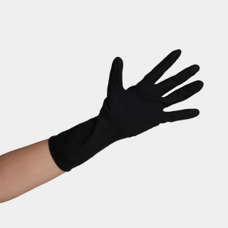 Jednorázové rukavice Black Mamba - nitrilové, černá Velikost: Large / velké
