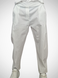 Bílé kalhoty s proužkem DOLCE UNI S-L