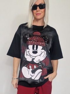 Černé mikinové triko PRESENT Černá, UNI S-XL