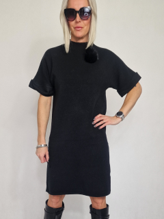 Černé šaty BEAT Černá, UNI S-XL