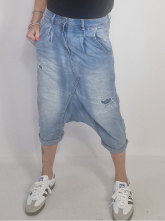 Džínové baggy MANUEL Modrá, XL