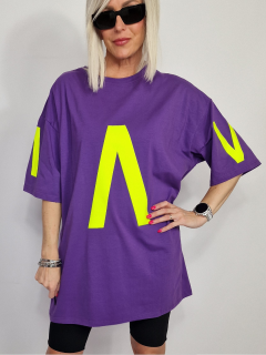 Fialové triko VENDETA Fialová, UNI S-XXL