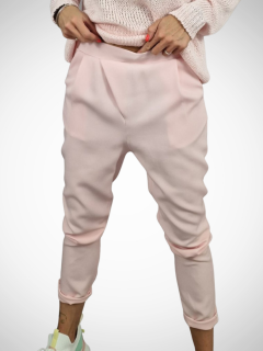 Růžové stylové kalhoty MCO M