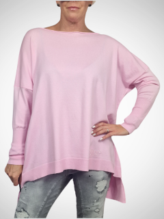 Růžový svetr INVT Růžová, UNI M-XL