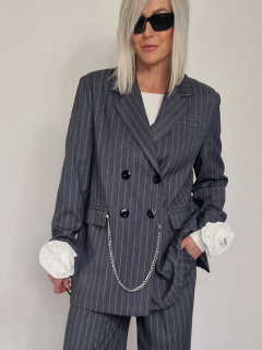 Šedé sako PICAROL Šedá, UNI S-XL