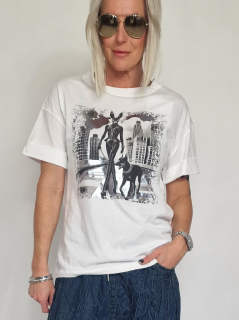 Smetanové triko DIVINA Smetanová, UNI S-XL
