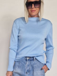 Světle modré triko PATTIE Modrá, UNI S-XL