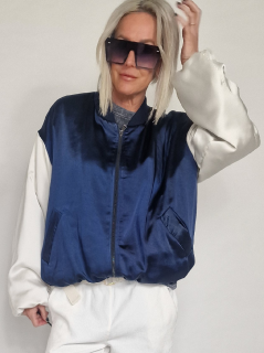 Tmavě modrý bomber FANTASIA Tmavě modrá, UNI M-XXL