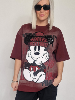 Vínové mikinové triko PRESENT Vínová, UNI S-XL