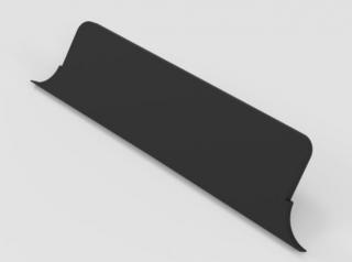 Krytka pro zaklapávací lištu černá (doplňky, příslušenství, polykarbonát)