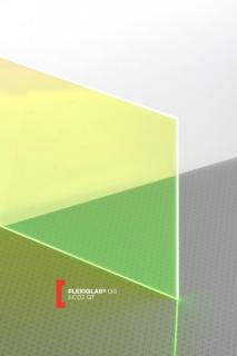 Plexiglas FLUORESCENT 3mm, zelená (Plexisklo, PMMA, FLUORESCENT)