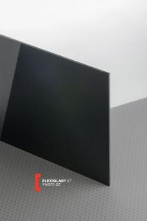 Plexisklo extrudované PLEXIGLAS XT černá 9N870 síla 10mm,  (Plexisklo XT, Plexi, Plexiglas, reklama, extrudované)