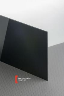 Plexisklo extrudované PLEXIGLAS XT černá 9N871 síla 3mm,  (Plexisklo XT, Plexi, Plexiglas, reklama, extrudované)