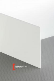 Plexisklo lité PLEXIGLAS GS - BÍLÁ - WH01 - síla 10mm (Plexisklo GS, Plexi, Plexiglas, reklama)