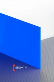 Plexisklo lité PLEXIGLAS GS modrá 5H01 síla 3mm,  (Plexisklo GS, Plexi, Plexiglas, reklama)