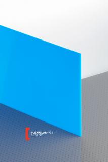 Plexisklo lité PLEXIGLAS GS modrá 5H51 síla 3mm,  (Plexisklo GS, Plexi, Plexiglas, reklama)