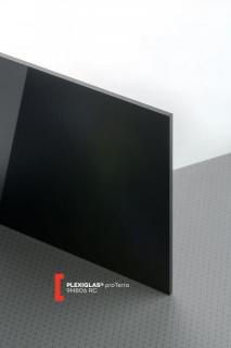 Plexisklo recyklované PLEXIGLAS PROTERRA černá 9M806 RC síla 3mm, NA DOTAZ (Plexisklo XT, Plexi, Plexiglas, reklama, extrudované)