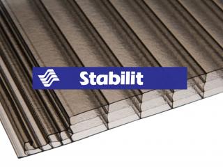 STABILIT CLICK 16 - PC deska na pergoly se zámkem kouřová (Komůrková polykarbonátová deska STABILIT, prosklení, izolace, zastřešení, pergola, skleník, plasty, terasa, zámek)