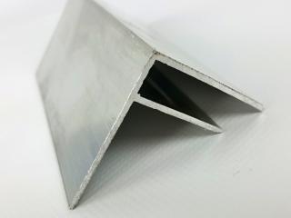Ukončovací AL F profil 10mm - přírodní hliník (Montážní příslušenství a doplňky polykarbonátových desek, komůrkové desky, průsvitné prosklení)