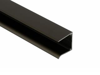 Ukončovací AL U profil jednoduchý - hnědý ELOX na 10mm (Montážní příslušenství a doplňky polykarbonátových desek)
