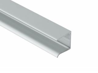 Ukončovací AL U profil jednoduchý - stříbrný ELOX na 10mm ( Střešní krytiny polykarbonátové, doplňky polykarbonátových desek)