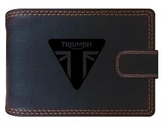TRIUMPH kožená pánská peněženka hnědá RFID