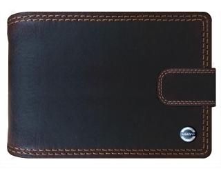 Volvo kožená pánská peněženka hnědá RFID