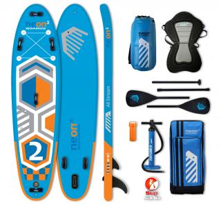 Combo pack -  Nafukovací paddleboard Neon 2 - 10'10''x32''x6  Hliník