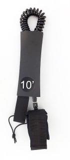 Leash na paddleboard Neon 10 stop 7mm kroucený černý