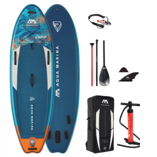 Nafukovací paddleboard Aqua Marina Rapid - 9'6 x33 x6  Karbon