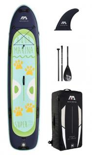 Nafukovací paddleboard Aqua Marina Super Trip - 12'2 x32 x6  Karbon
