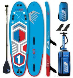 Nafukovací paddleboard Neon 1 Windsup - 10'5''x33''x6  Karbon