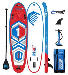 Nafukovací paddleboard Neon X1 Czech team 10'7"x34"x6" Hliník