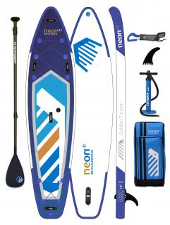 Nafukovací paddleboard Neon X7 Golden Tourer 12’0" x32"x6" Karbon