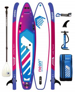 Nafukovací paddleboard Neon X7 Lady Tourer 12’0" x31"x6" ABS/karbon