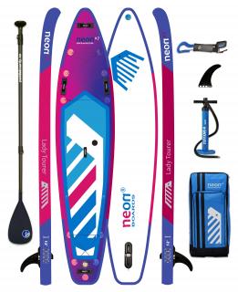 Nafukovací paddleboard Neon X7 Lady Tourer 12’0" x31"x6" Karbon