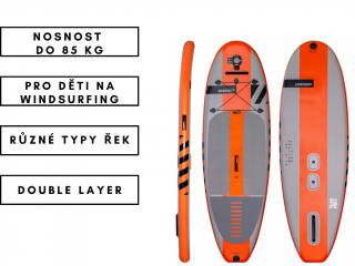Nafukovací paddleboard RRD Evo Kid Convertible Y26 - 8'4 x30 x4 3/4” Sklolaminát