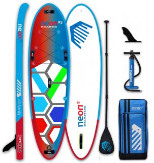 Rodinný nafukovací paddleboard Neon X5 All Family 10’2″x32″x5″ Sklolaminát