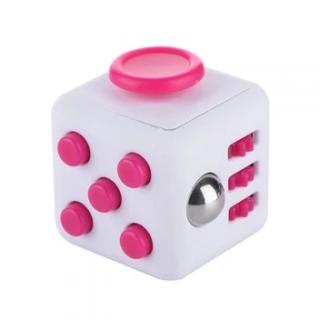 Cube Dice Fidget cube Antistresová kostka Barva: Bílo růžová