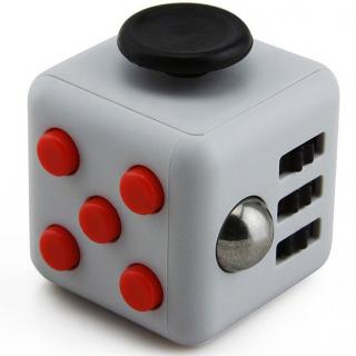 Cube Dice Fidget cube Antistresová kostka Barva: Šedo červená